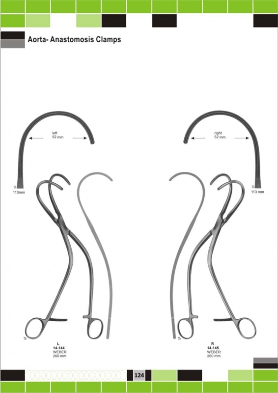 Aorta Anastomosis Clamps